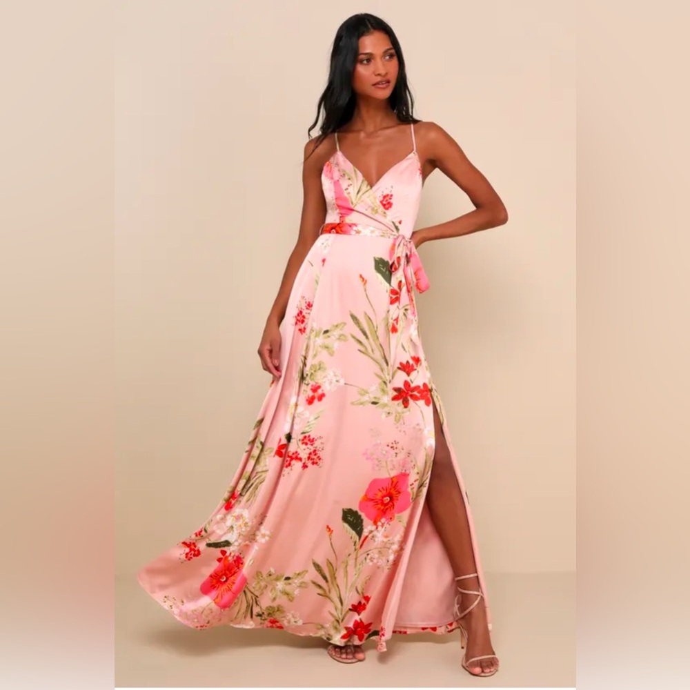 Floral Maxi Dress in Pink